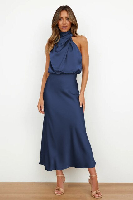 Variant image for Robe de Soirée Chic en Tissu Fluide Élégant - Sophie-17