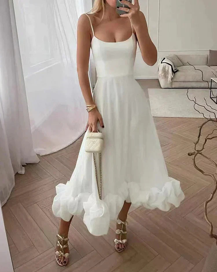 Robe de Soirée Chic Mi-Longue Élégante - Clara-2
