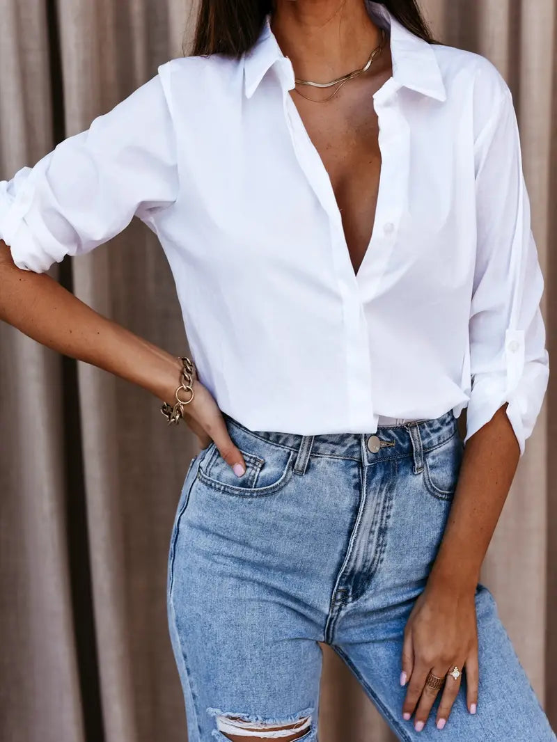 Leila - Chemise élégante pour femmes avec manches longues