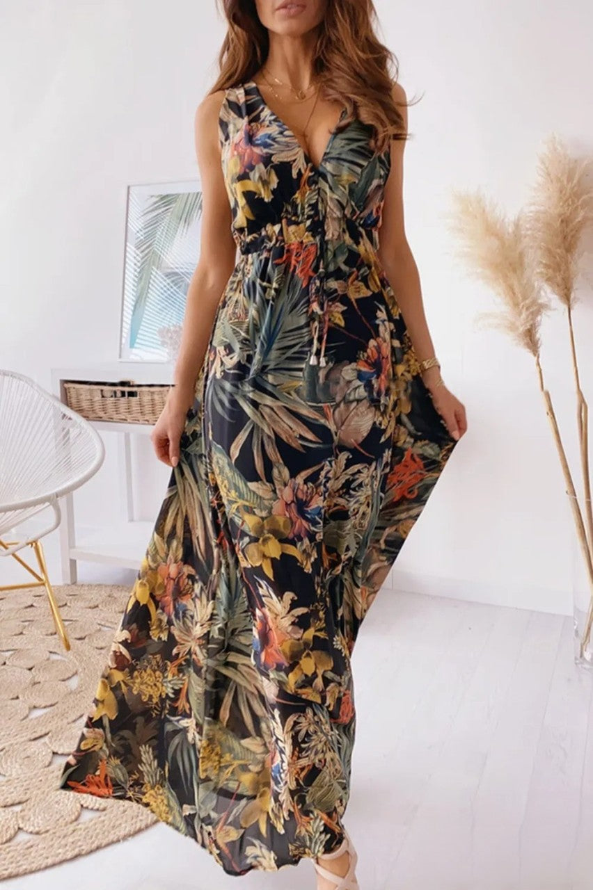 Variant image for Robe Longue Femme Décontractée Col en V - Sara-6
