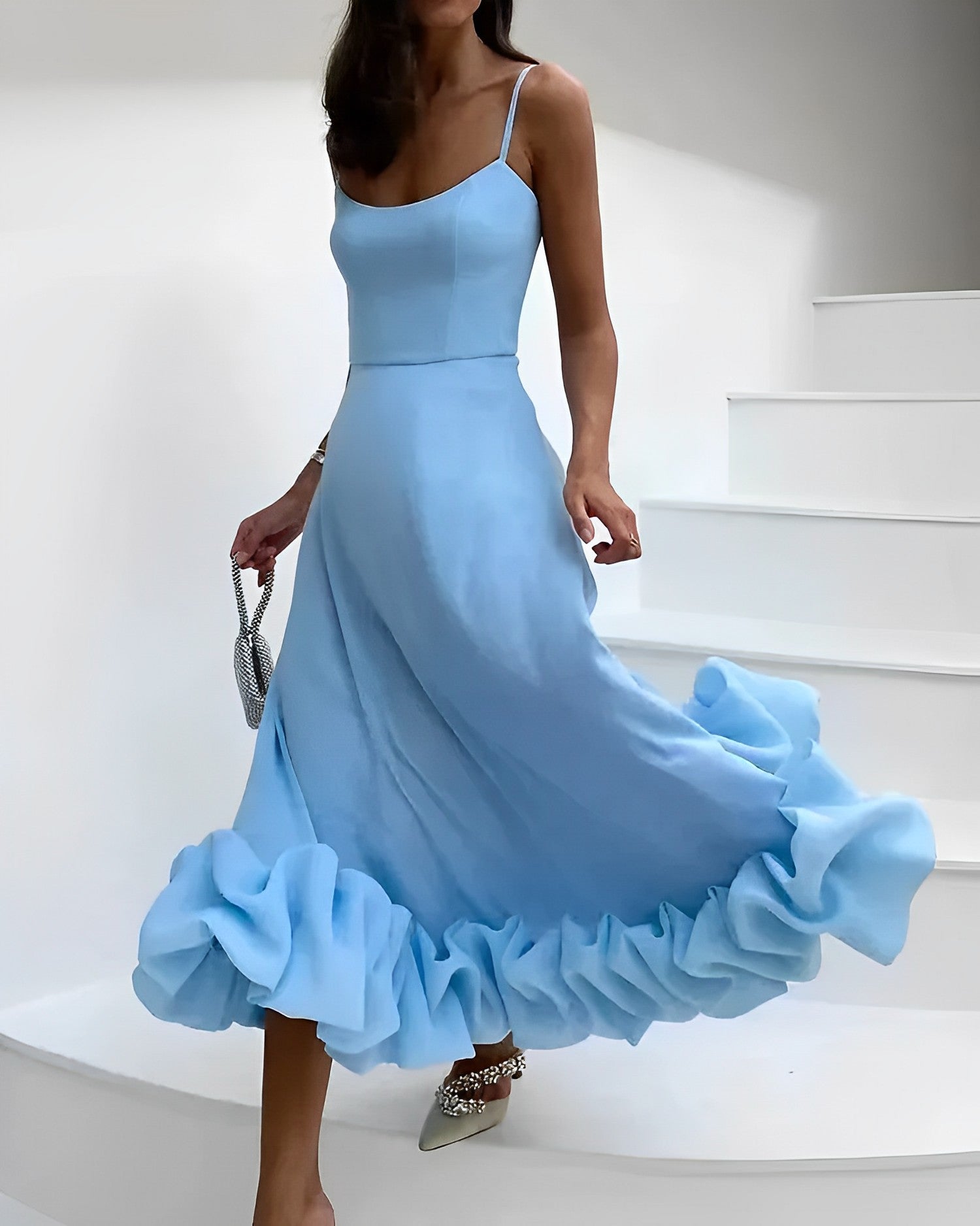 Robe de Soirée Chic Mi-Longue Élégante - Clara-1