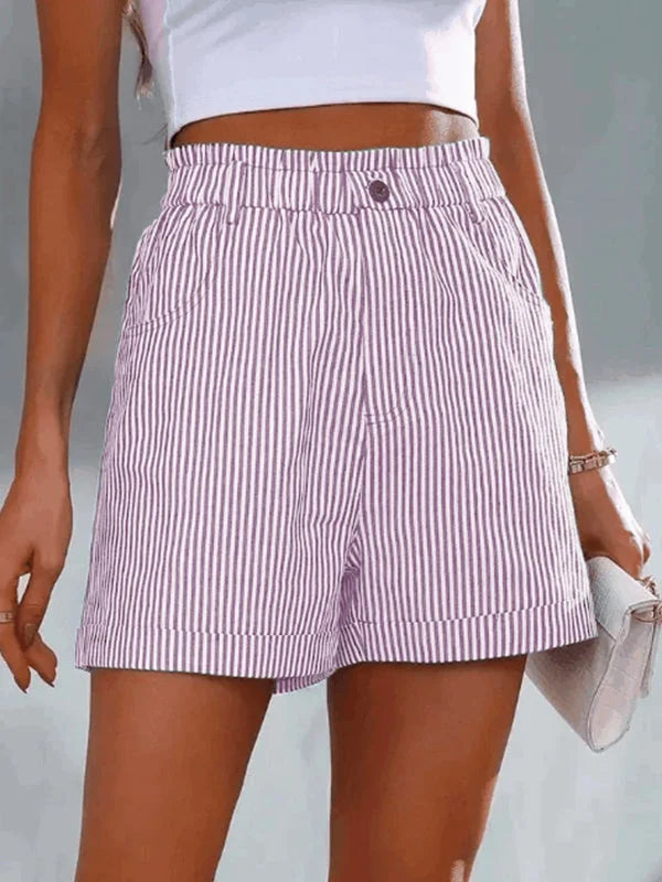Short décontracté rayé - Linda