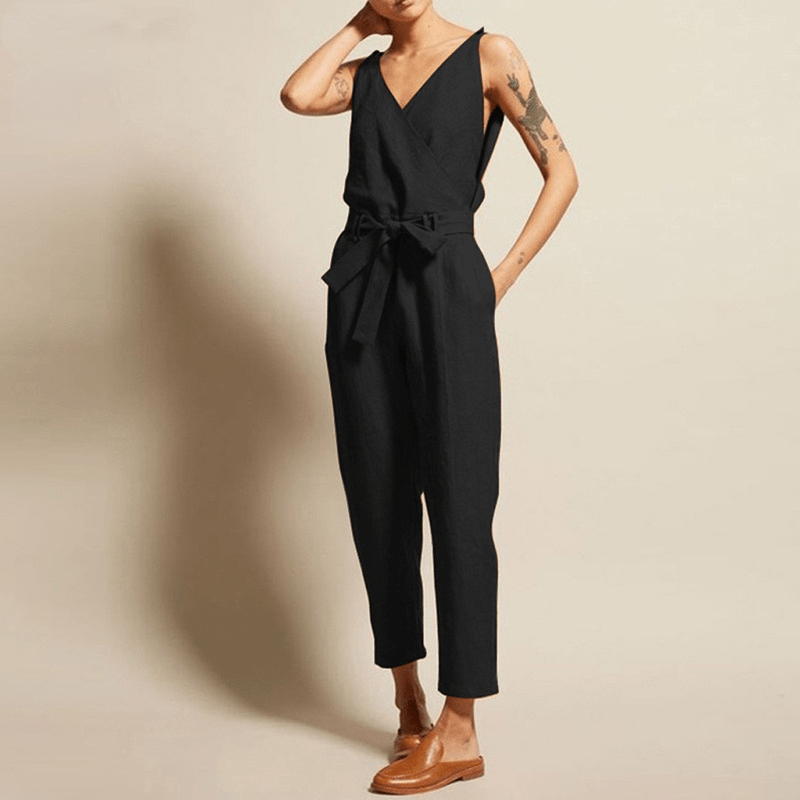 Variant image for Combinaison Femme Pantalon Élégante et Confortable - Mera-11