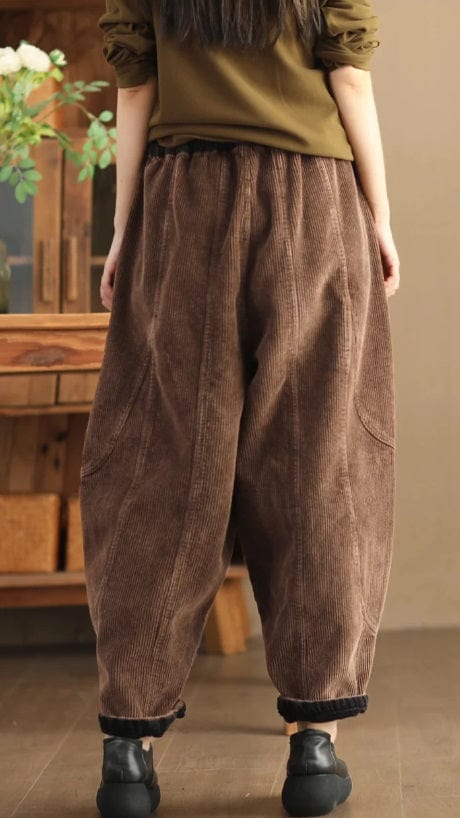Pantalon en velours côtelé pour femmes