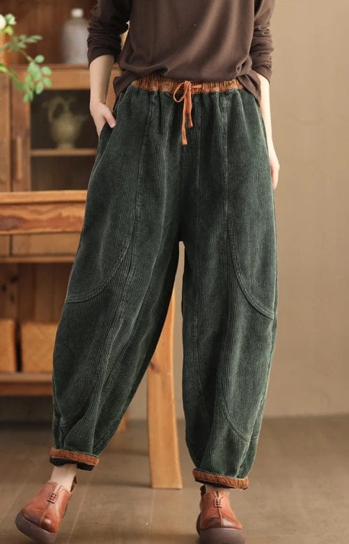 Pantalon en velours côtelé pour femmes
