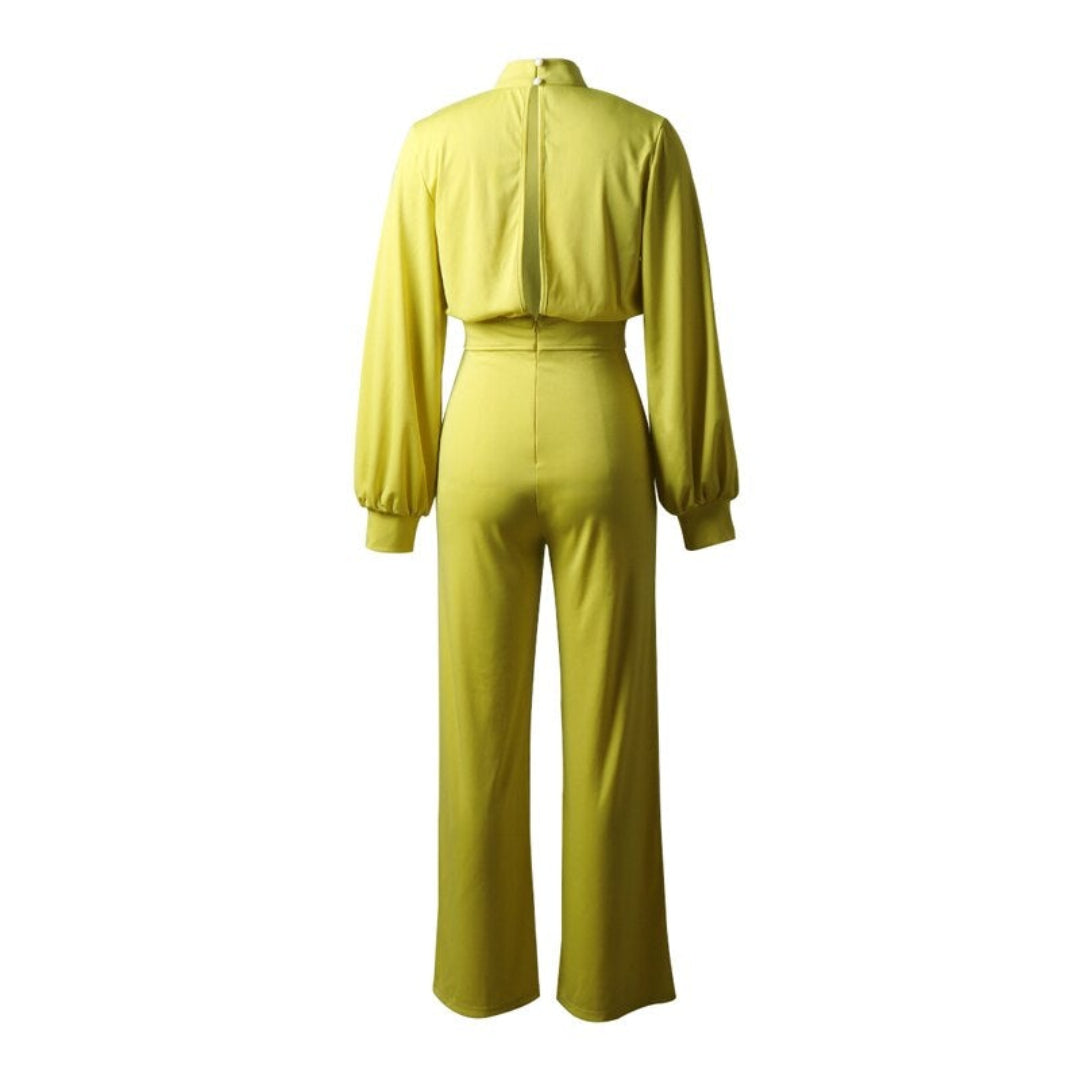 Combinaison Femme Chic Manches Cloche Jambes Larges - Sophie-5